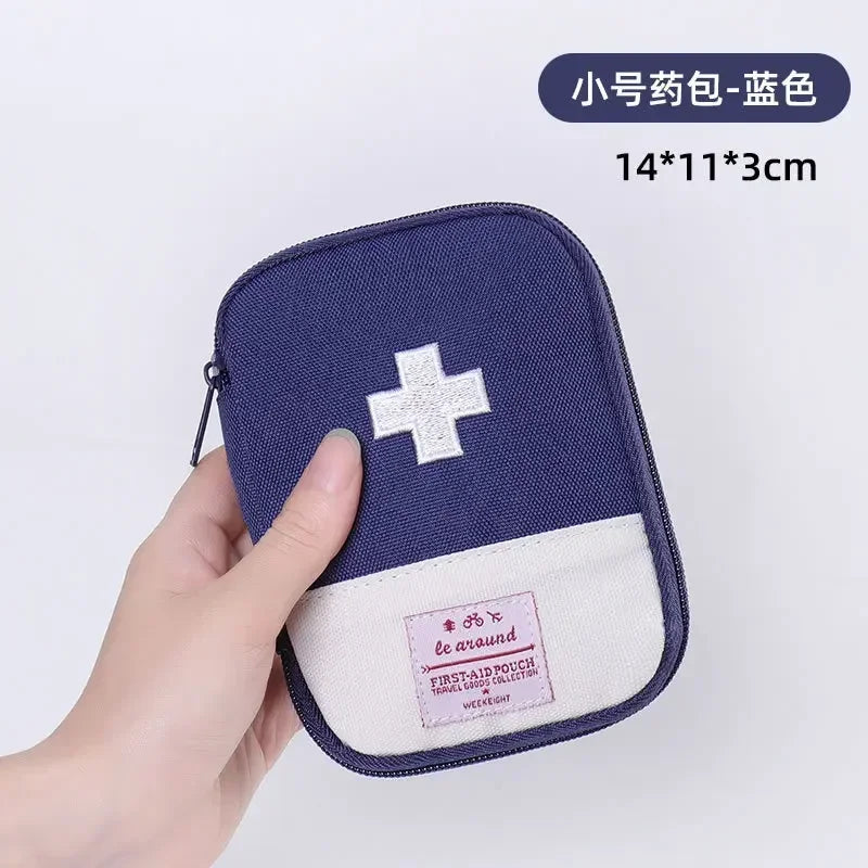 Mini First Aid & Medicine Storage Bag – Portable Travel Emergency Survival Pill Case